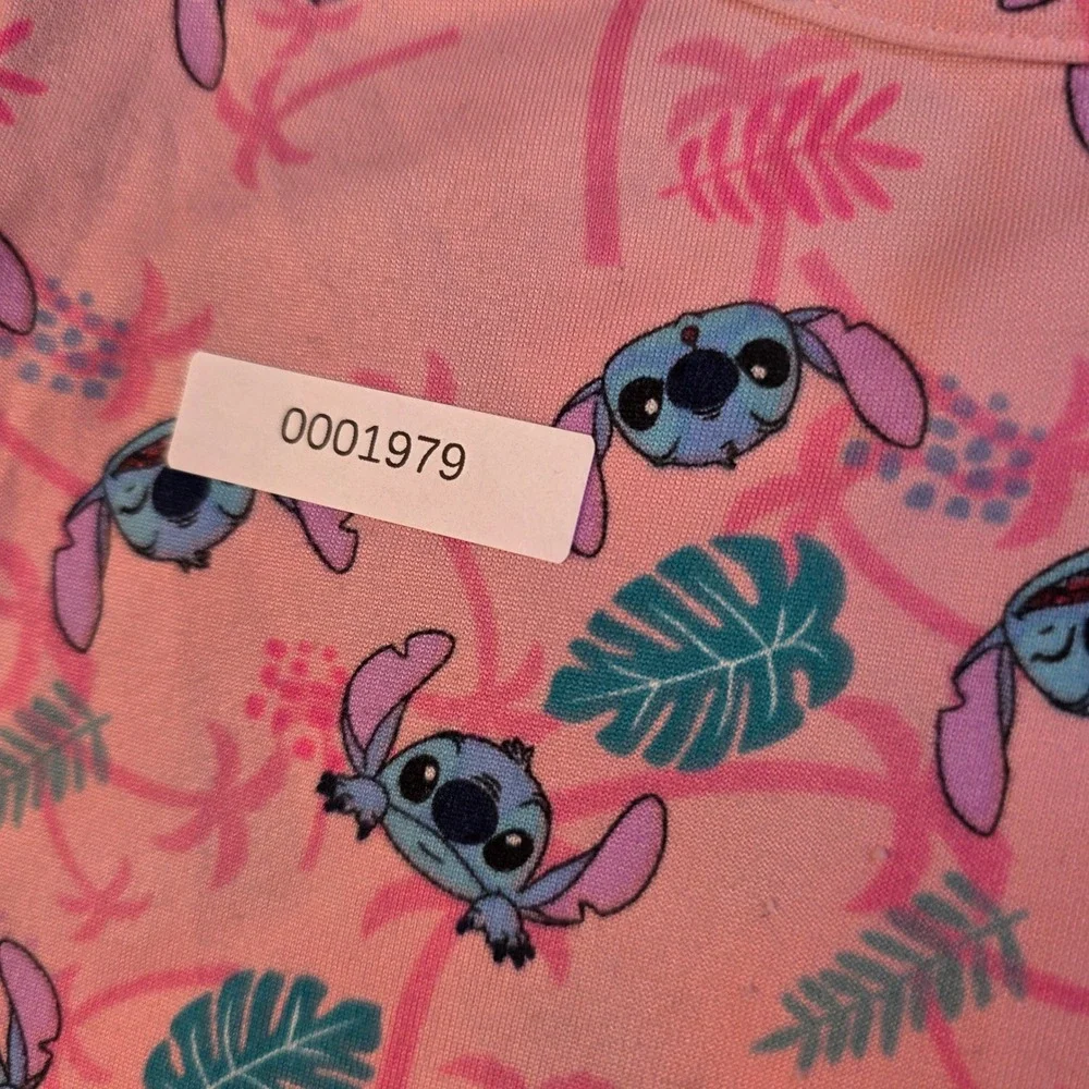 Disney Lilo & Stitch Pink Tropical Drop Waist Dress Girls XS 4-5 186946LSM